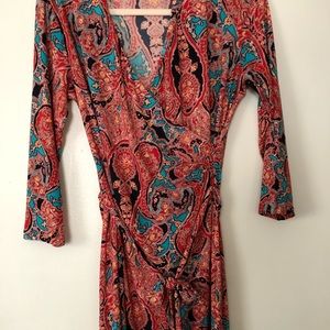Jones New York Wrap Dress, Paisley Print